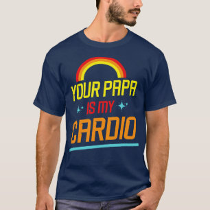 Sterren Hart Regenboog Je Papa Is Mijn Dio Opa Fa T-shirt