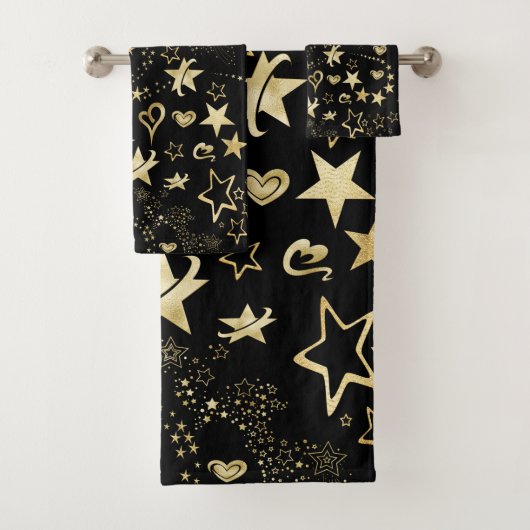 Sterren & harten bad handdoek (Insitu)