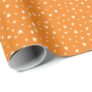 Sterren Harten Bright Waterverf Verjaardag Hallowe Cadeaupapier