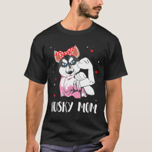 Sterren Harten Hond Meisje Gelukkige Moeder Dag Hu T-shirt