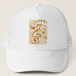 Sterren, Heren en Muzieknoten, Gold_ Trucker Pet