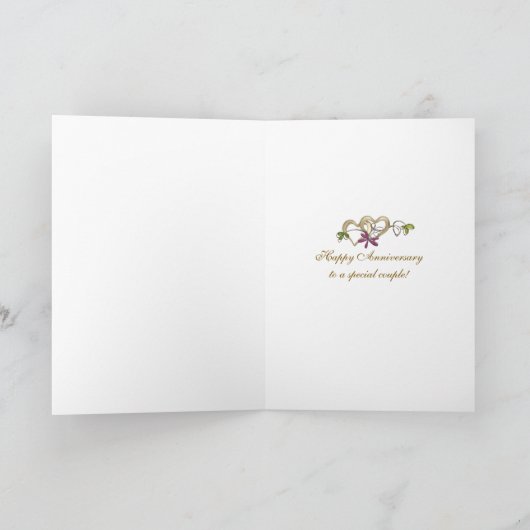 Sterren Huwelijksjubileum Kaart (Binnen)