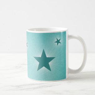 Sterren in de Mok Night Sky, Blauwgroen