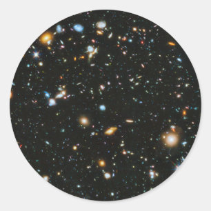 sterren in de ruimte - Hubble Ultra Deep Field Ronde Sticker