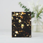 Sterren in duisternis briefkaart (Staand voorkant)