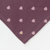 Sterren in harten op Port Fleece deken (Hoek)