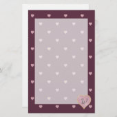 Sterren in het hart van havenbakkerij briefpapier (Voorkant / Achterkant)