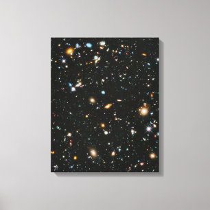 Sterren in Ruimte - ultra Diep Gebied Hubble Canvas Afdruk