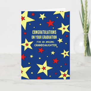 Sterren Kleindochter Gefeliciteerd Afstuderen Kaart