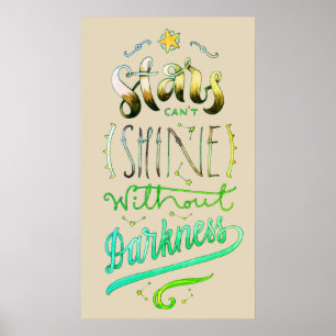 Sterren kunnen geen Typografische Poster vormen