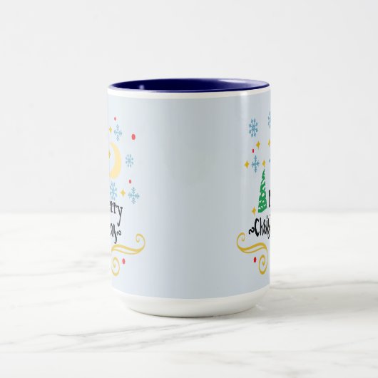 Sterren, Maan, Snowflakes en Zuurkerst, ZSSG Mok (Midden)