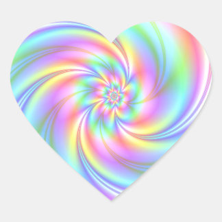 Sterren Meisje Roze Draai Hart Stickers