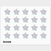 Sterren Meisje Roze Twirl Star Stickers (Vel)