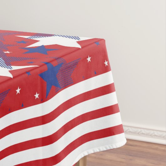 Sterren met strips en Stippen Tafelkleed (Voorbeeld)