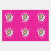 Sterren Moon Sun Wrapping Paper Flat Sheet Set van (Voorkant 3)