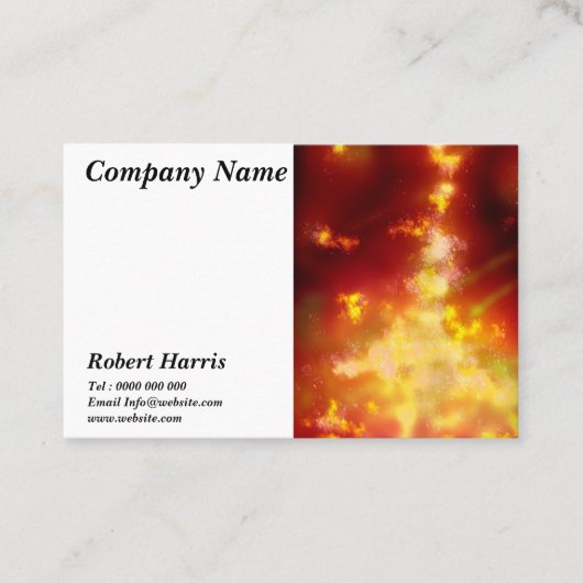 Sterren Night Sky Midnight Flame Visitekaartje (Voorkant)