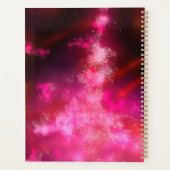 Sterren Night Sky Midnight Pink Flare Melkweg Planner (Achterkant)