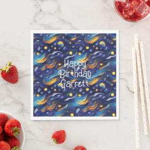 Sterren Night Sky Verjaardag Servet