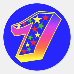 Sterren nummer 1 Stickers