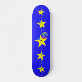 Sterren nummer 9 skateboard (Voorkant)