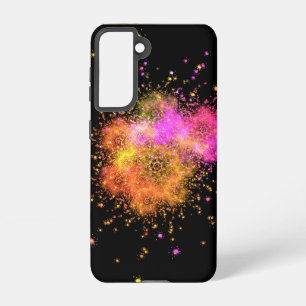 Sterren ontploffen - fractal samsung galaxy hoesje