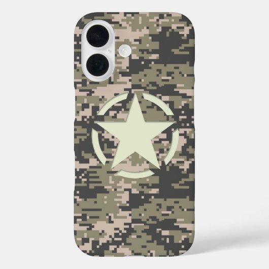 Sterren op bergbeklimmer Camo Patroon Case-Mate iPhone Case (Achterkant)
