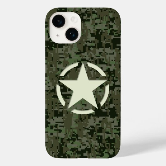 Sterren op Deep Bossen Camo achtergrond Case-Mate iPhone Case (Achterkant)