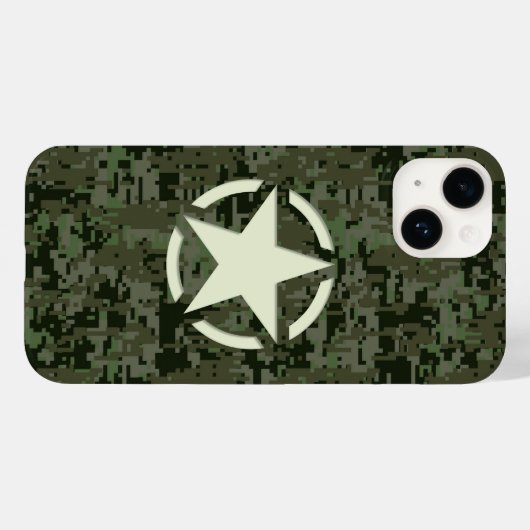 Sterren op Deep Bossen Camo achtergrond Case-Mate iPhone Case (Achterkant (horizontaal))