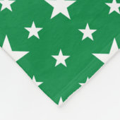 Sterren op groen fleece deken (Hoek)