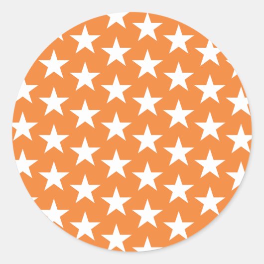 Sterren Patroon 23 Ronde Sticker (Voorkant)