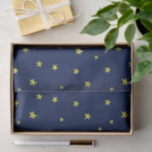 Sterren Patroon Midnight Blue Tissuepapier (Geschenk)
