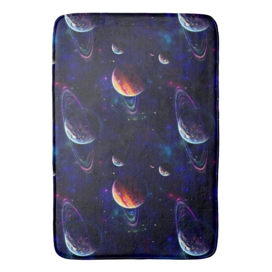 Sterren, Planeten, Galaxy, Buitenste ruimte Thema Badmat (Voorkant Verticaal)