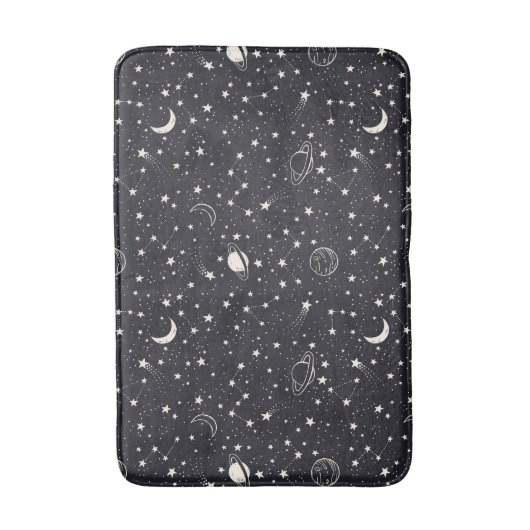 Sterren & Planeten Patroon Badmat (Voorkant Verticaal)