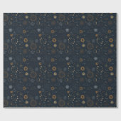 Sterren & Planeten Patroon Cadeaupapier (Vlak)