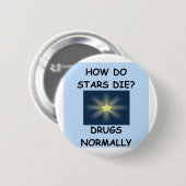 sterren ronde button 5,7 cm (Voorkant /achterkant)