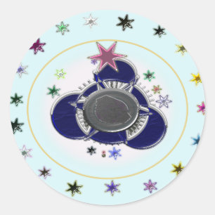 Sterren Ronde Sticker