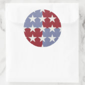 Sterren Ronde Sticker (Tas)