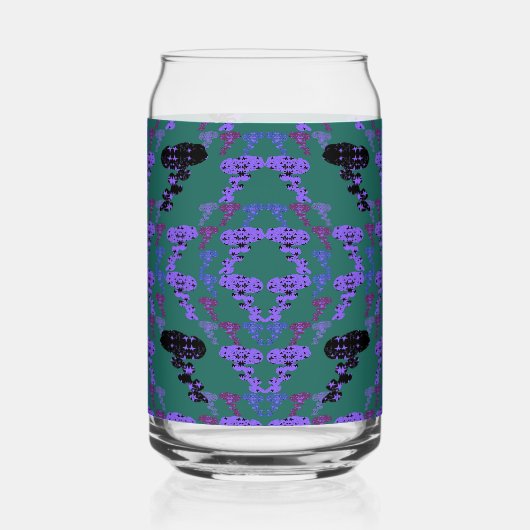 Sterren Rozen Blikvorm Glas (Voorkant)