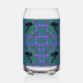 Sterren Rozen Blikvorm Glas (Achterkant)