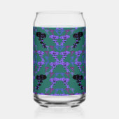 Sterren Rozen Blikvorm Glas (Links)