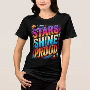 Sterren schitteren trots Tri-Blend shirt