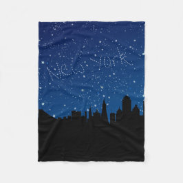 Sterren, Skyline, New York Fleece Deken