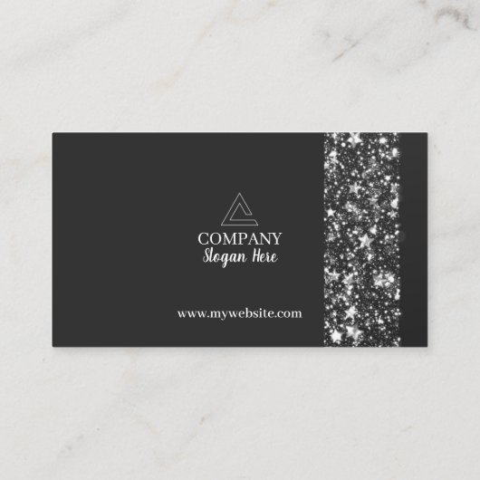 Sterren & Sparkles QR Code Visitekaartjes van 100 (Achterkant)