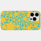 Sterren, sterren, sterren in het geel en turquoise Case-Mate iPhone case (Achterkant (horizontaal))