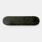 sterren, sterren, sterren - kalkgroen skateboard (Horizontaal)