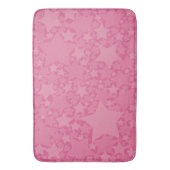 Sterren, sterren, sterren - Roze Badmat (Voorkant Verticaal)