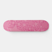 Sterren, sterren, sterren - Roze Skateboard (Horizontaal)