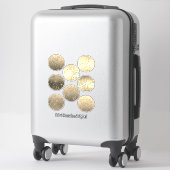 Sterren, stickers, hart, bruiloft, verloving sticker (Koffer)