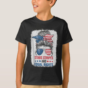 Sterren Strepen En Gelijke Rechten 4e Juli Dames T-shirt