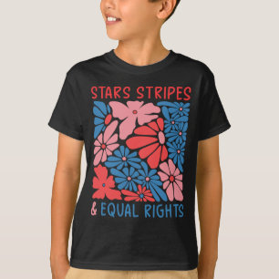 Sterren Strepen En Gelijke Rechten 4e Juli Dames T-shirt